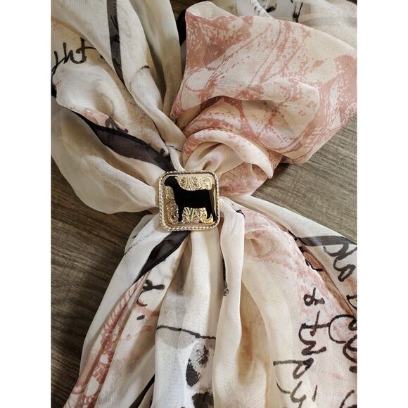 SLIDE Scarf Wild Rag Scarves Slide Western Cowgirl custom show goat ffa 4h gift - Picture 5 of 6